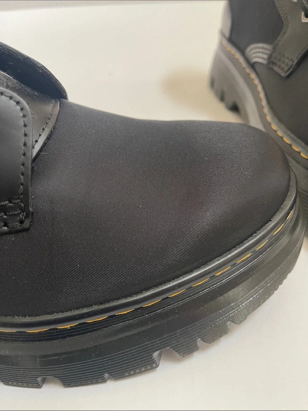 Dr. Martens Air Wair Black Zip Front Lace-Up Boots